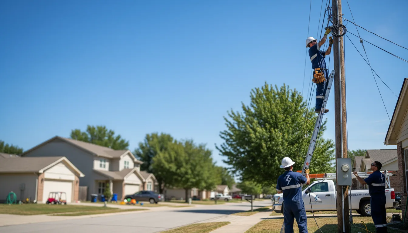 Residential electrician providing installation services in Corsica, SD